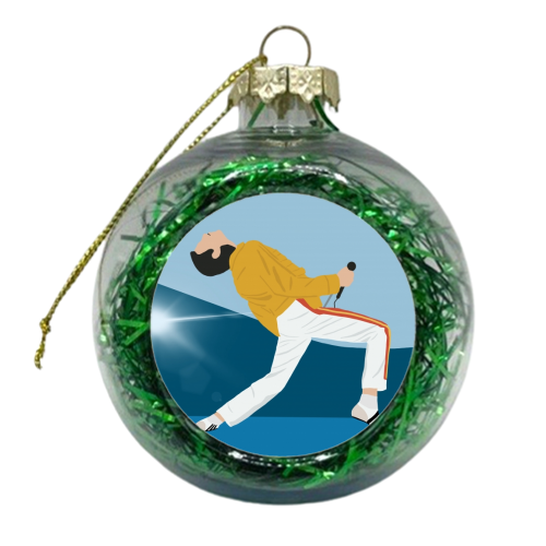 Freddie - xmas bauble by Cheryl Boland