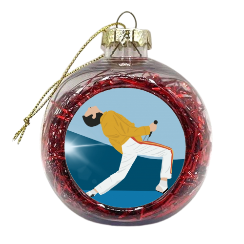 Freddie - xmas bauble by Cheryl Boland