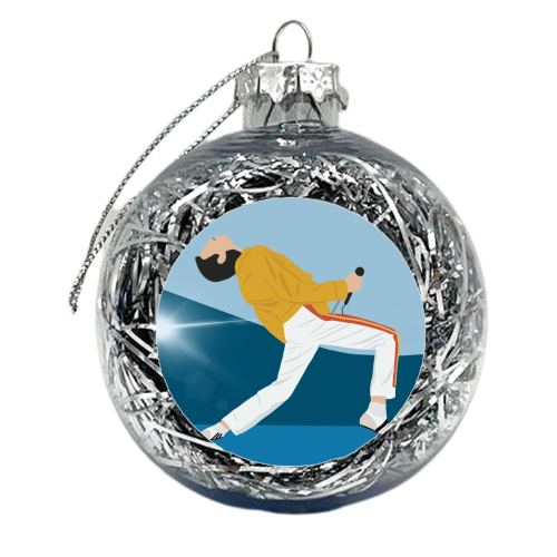Freddie - xmas bauble by Cheryl Boland