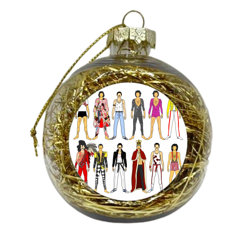 Freddie - xmas bauble by Notsniw Art