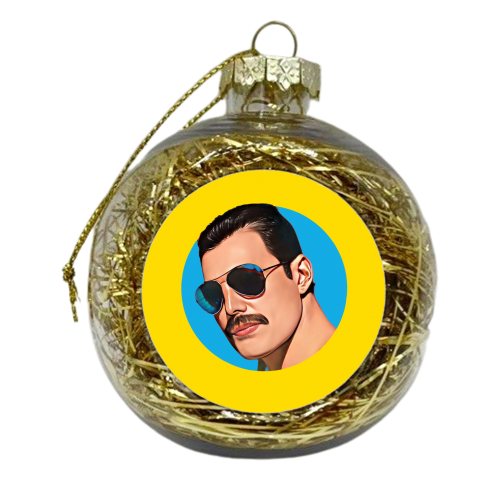 Freddie Cool - xmas bauble by DOLLY WOLFE