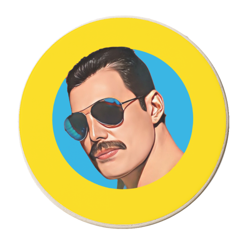 Freddie Cool - personalised beer coaster by DOLLY WOLFE