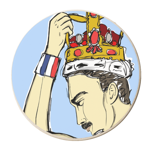 Freddie - personalised beer coaster by Bec Broomhall