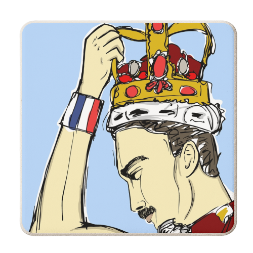 Freddie - personalised beer coaster by Bec Broomhall