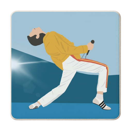 Freddie - personalised beer coaster by Cheryl Boland