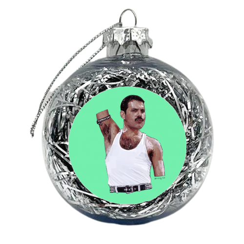 Freddie Pout - xmas bauble by Beverley Rae