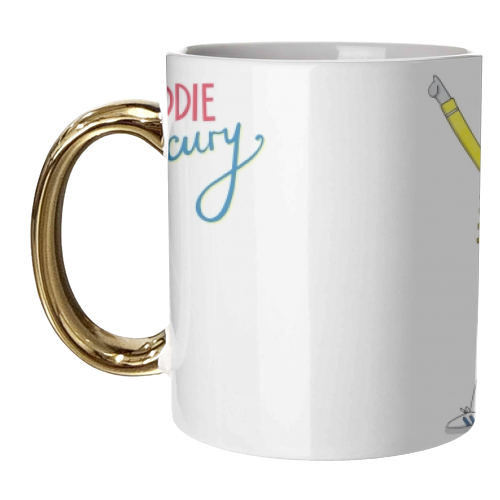 Freddie Purrcury - unique mug by Katie Ruby Miller