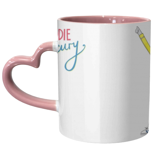 Freddie Purrcury - unique mug by Katie Ruby Miller