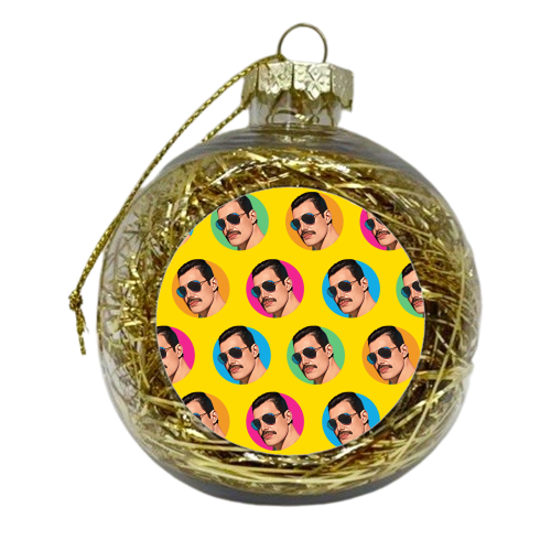 Freddie Rainbow Balls - xmas bauble by DOLLY WOLFE