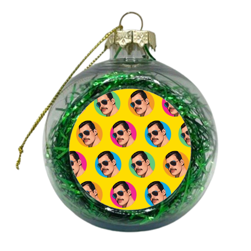 Freddie Rainbow Balls - xmas bauble by DOLLY WOLFE