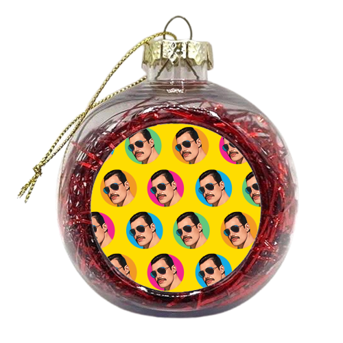 Freddie Rainbow Balls - xmas bauble by DOLLY WOLFE