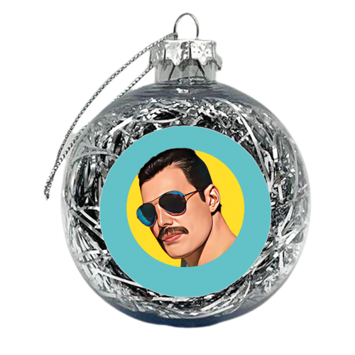 FREDDIE - TEAL - xmas bauble by DOLLY WOLFE