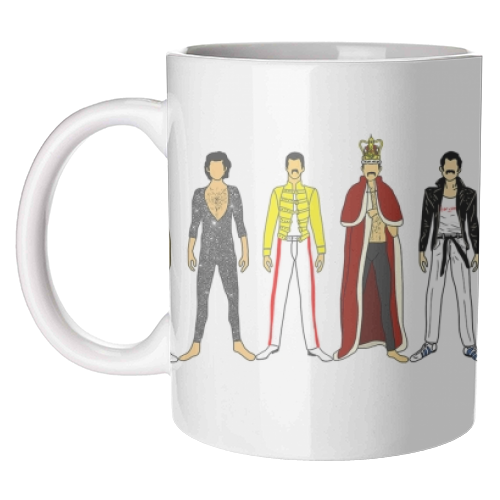 Freddie - unique mug by Notsniw Art