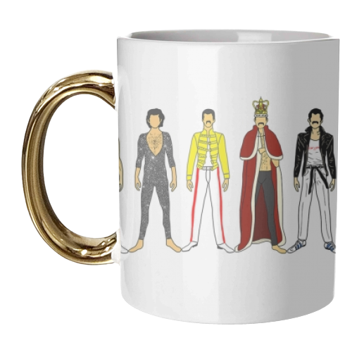 Freddie - unique mug by Notsniw Art