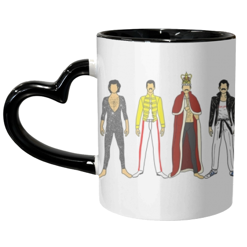 Freddie - unique mug by Notsniw Art