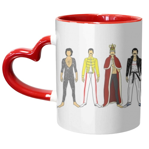 Freddie - unique mug by Notsniw Art