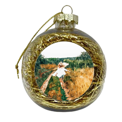 Free Spirit II - xmas bauble by Uma Prabhakar Gokhale
