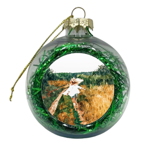 Free Spirit II - xmas bauble by Uma Prabhakar Gokhale