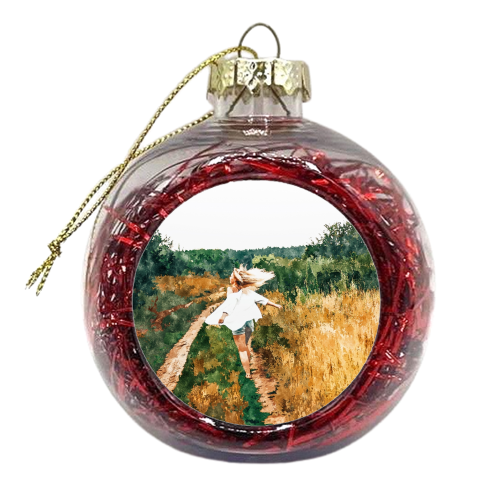 Free Spirit II - xmas bauble by Uma Prabhakar Gokhale