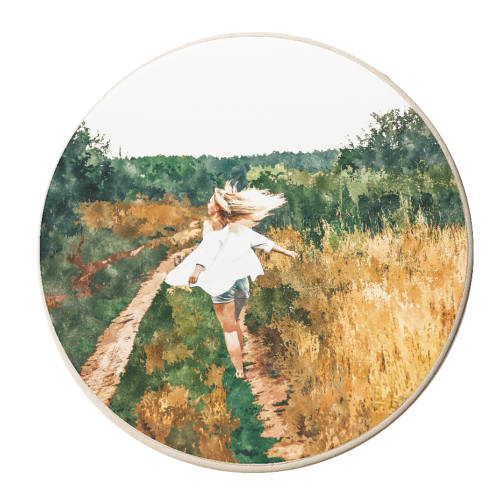 Free Spirit II - personalised beer coaster by Uma Prabhakar Gokhale