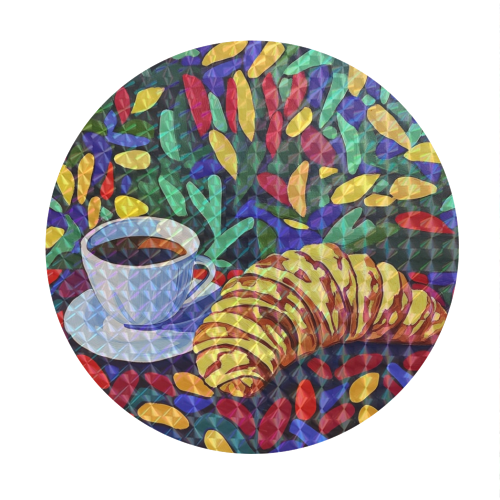 French breakfast - Circle Sticker by DejaReve