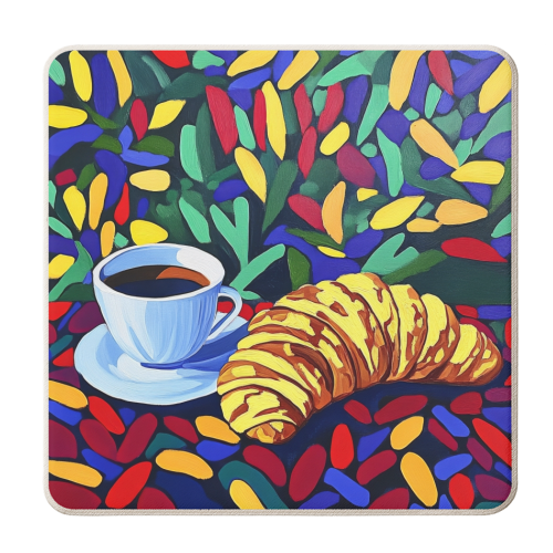 French breakfast - personalised beer coaster by DejaReve