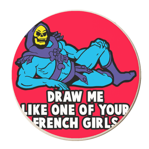 French Girls - personalised beer coaster by Bite Your Granny