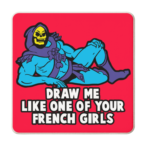 French Girls - personalised beer coaster by Bite Your Granny