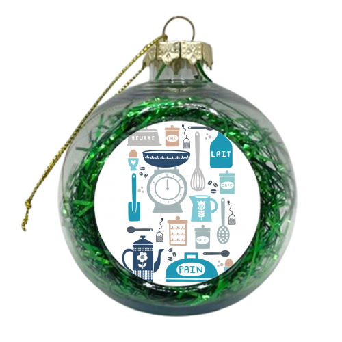 French kitchen - xmas bauble by sarah morley