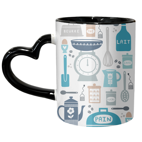 French kitchen - unique mug by sarah morley