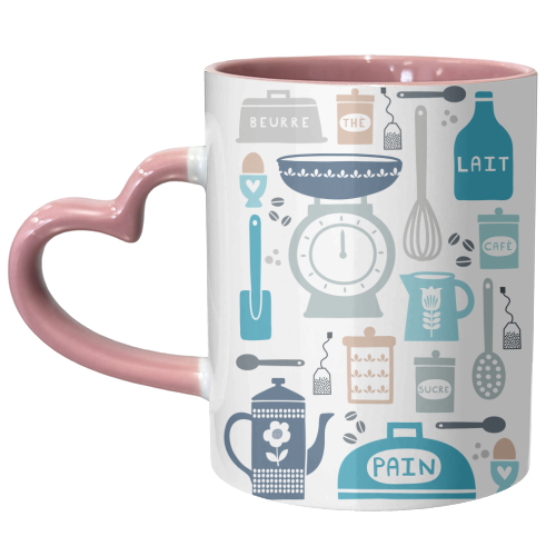 French kitchen - unique mug by sarah morley