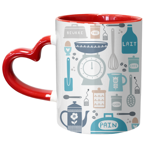 French kitchen - unique mug by sarah morley
