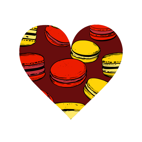 French Macarons Strawberry Lemon Citrus Red Yellow - Magnet by Art Heart Home and Fashion
