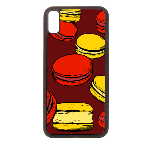 French Macarons Strawberry Lemon Citrus Red Yellow - stylish phone case by Art Heart Home and Fashion