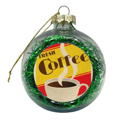 Fresh Coffee - xmas bauble by InspiredImages