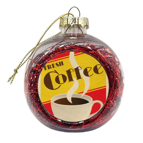 Fresh Coffee - xmas bauble by InspiredImages