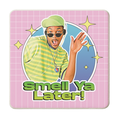 Fresh Prince 90's Style Smell Ya Later - personalised beer coaster by Vallely Studios