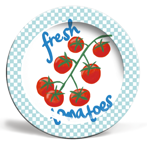 Fresh Tomatoes - ceramic dinner plate by The Boy and the Bear