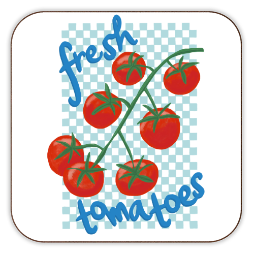 Fresh Tomatoes - personalised beer coaster by The Boy and the Bear