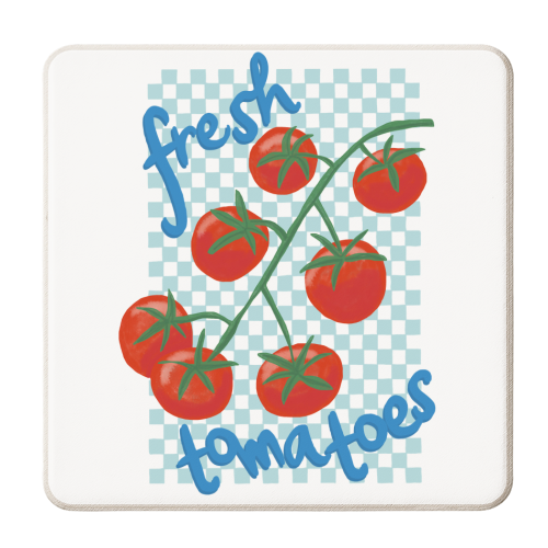 Fresh Tomatoes - personalised beer coaster by The Boy and the Bear