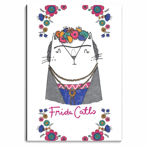 Frida Catlo - personalised A4, A5, A6 notebook by Katie Ruby Miller
