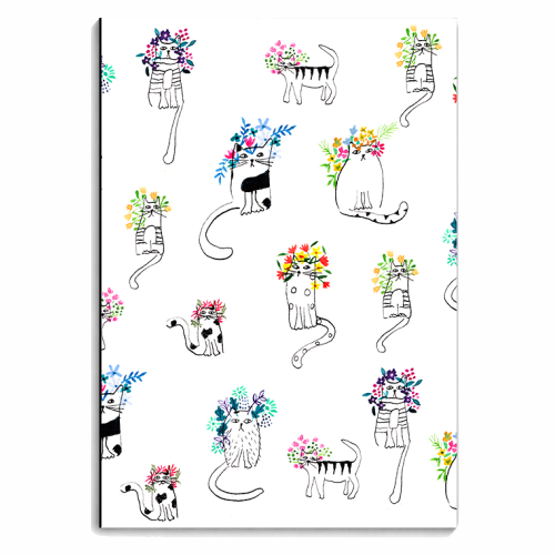 Frida cats - personalised A4, A5, A6 notebook by Michelle Walker