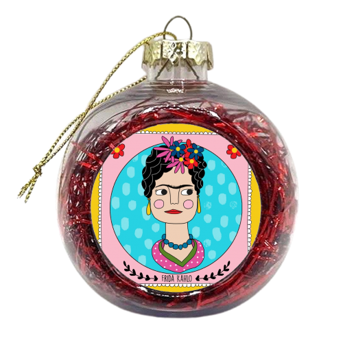 Frida Coaster - xmas bauble by Nichola Cowdery