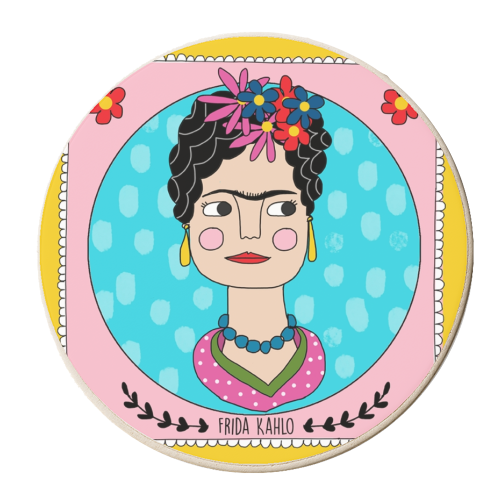 Frida Coaster - personalised beer coaster by Nichola Cowdery