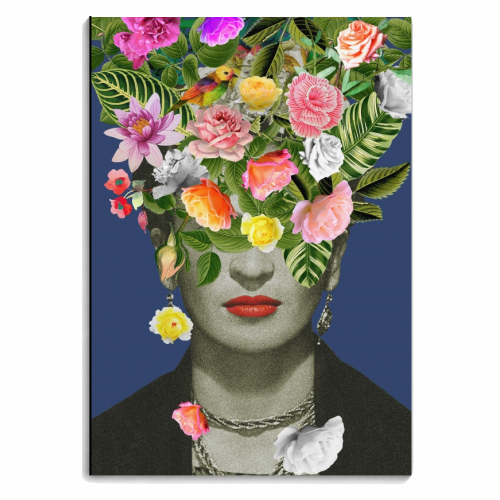 Frida Floral Blue - personalised A4, A5, A6 notebook by Frida Floral Studio