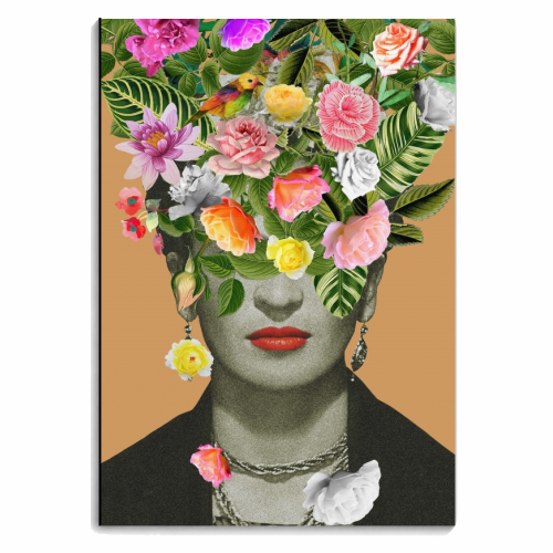 Frida Floral (Orange) - personalised A4, A5, A6 notebook by Frida Floral Studio