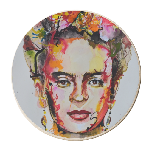Frida K - personalised beer coaster by Kirstie Taylor