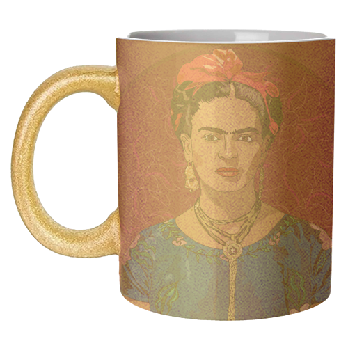 Frida Kahlo Collection - unique mug by Catherine Critchley.