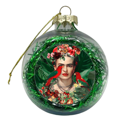 Frida Kahlo - xmas bauble by Larissa Grace
