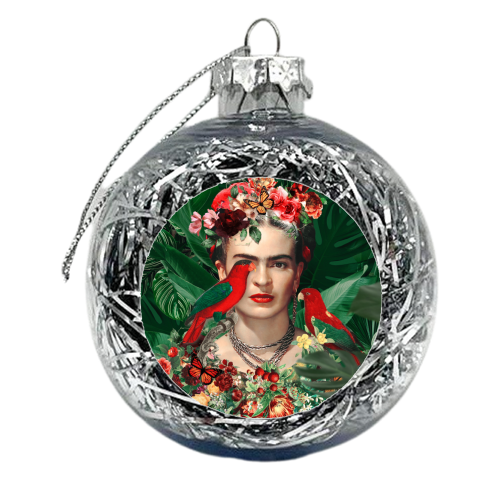 Frida Kahlo - xmas bauble by Larissa Grace